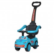 Дитяча каталка-толокар M 5763L-15 синій, з батьківською ручкою