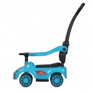 Дитяча каталка-толокар M 5763L-15 синій, з батьківською ручкою