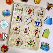 Дерев'яний пазл-вкладиш