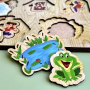 Дерев'яний пазл-вкладиш