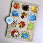 Дерев'яний пазл-вкладиш