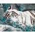 Картина по номерам Идейка Животные, птицы Белый тигр 40х50см KHO2453