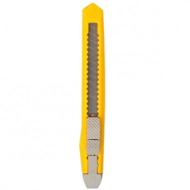 Ніж канцелярський 804, 13 х 2 см, лезо 9 мм Yellow