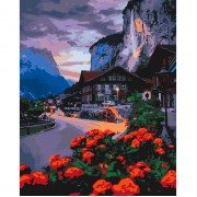 Картина по номерам Идейка Лето в Швейцарии 40*50 см KHO2262
