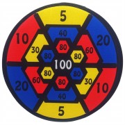 Дартс детский MR 0352-4 на липучке, мячики 2 шт, дротики 2 шт