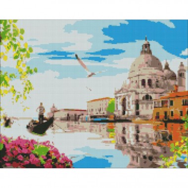 Алмазная мозаика Яркая Венеция AMO7226 40х50 см Идейка