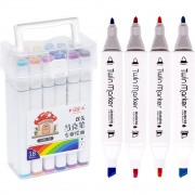 Набор скетч-маркеров 18 цветов 2019-18 в пластиковом боксе