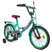 Велосипед детский 2-х колесный 18'' 211803 (RL7T) Like2bike Sky, бирюзовый, рама сталь, со звонком