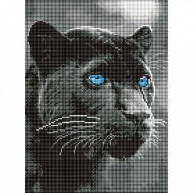 Алмазная мозаика "Взгляд пантеры" ©art_selena_ua AMO8347, 30х40 см