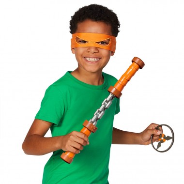 Игровой набор "Нунчаки Микеланджело Вращающийся удар" 84268 "Черепашки-Ниндзя MOVIE III" W3