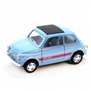 Колекційна іграшкова модель FIAT 500 KT5004W інерційна  Блакитний