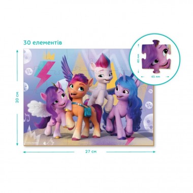 Детские Пазлы My Little Pony Пиключения с подружками DoDo 200306 30 элементов