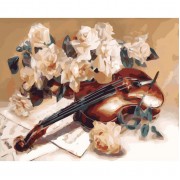 Картина по номерам Идейка Натюрморт Мелодия скрипки 40*50см KHO5500