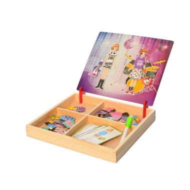 Деревянная игрушка Магнитные пазлы Проффесии Bktoys MD 1339-1