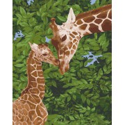 Картина по номерам. Art Craft Жирафенок с мамой 40х50 см 11637-AC