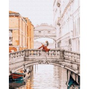 Картина по номерам Brushme Девушка на мосту Венеции GX32316