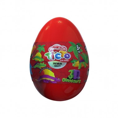 Набір креативної творчості "Тісто для ліплення Master Do" Dinosaurs EGGS ТМD-08-01U