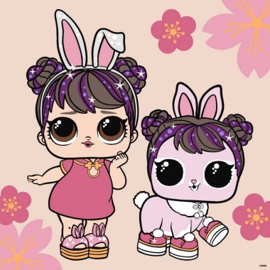 Картина по номерам "L.O.L. Surprise! Chinese New Year Doll & Pet" KHO1105, 40х40 см