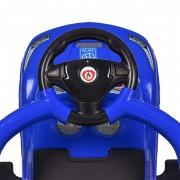 Дитяча каталка-толокар M 5763L-4 синій, з батьківською ручкою