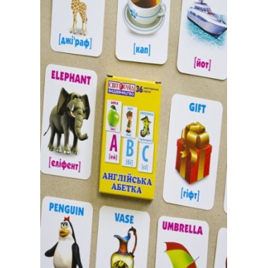 Детские развивающие карточки Английский алфавит 13106047, 36 карточек