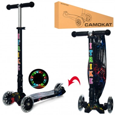 Дитячий самокат iTrike JR 3-003-1-WP11 MAXI складний