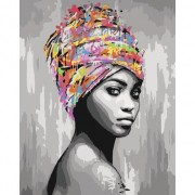 Картина по номерам Идейка Африканськая красота 40*50см KHO4587