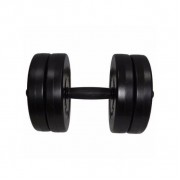 Гантель складальна композитна в пластиковій оболонці Rock pro 10,5 кг NE-PL-G-010