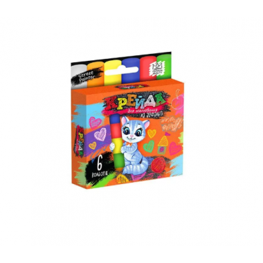 Мел для рисования на асфальте Danko Toys Мал 6 шт. MEL-02-01