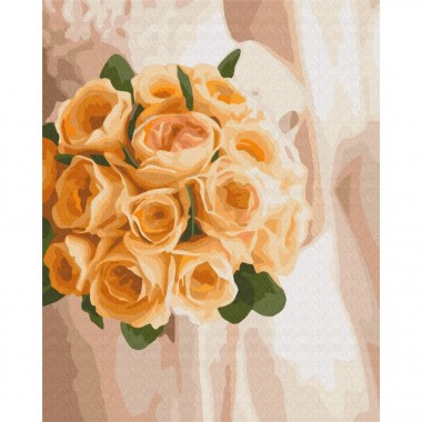 Картина по номерам Букет невесты Brushme BS37531 40х50 см