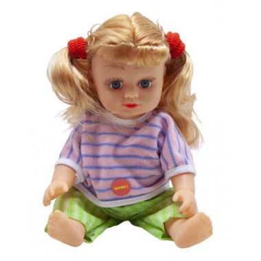 Кукла музыкальная "Алина" 5058/63/64/65  27 см (в розовом)