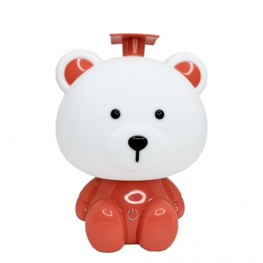 Ночник детский Медведь MGZ-1406(Coral) сетевой, питание от USB