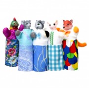 Кукольный театр Chudisam Колосок и Котик и петушок (5 персонажей) B165