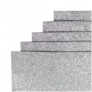 Фоамиран для творчества А4 17GLA4-016 серебро 1,7х0,1 мм