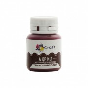 Акрилова фарба для декору Матова Art Craft AP-4975 20 мл Темно-бордовий