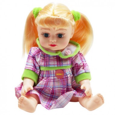 Кукла музыкальная "Алина" 5066/69/75/76/9006  27 см  (Розовый наряд)