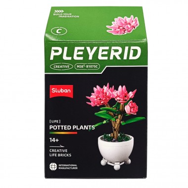 Детский конструктор Цветы в горшке Potted Plants SLUBAN M38-B1075C