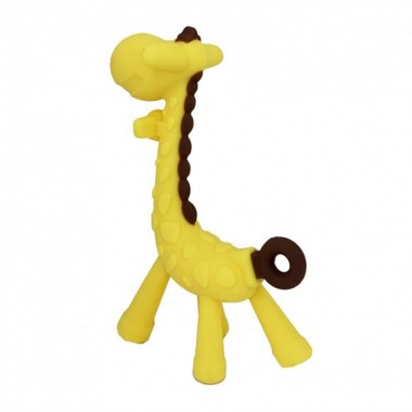 Силиконовый прорезыватель Жираф MGZ-0423(Yellow) без футляра