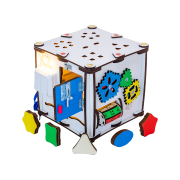 Домик развивающий. Бизиборд  К007 с подсветкой