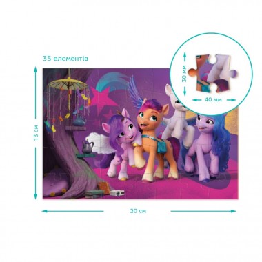 Дитячі Пазли-міні My Little Pony "Весела зустріч" DoDo 200381 35 елементів