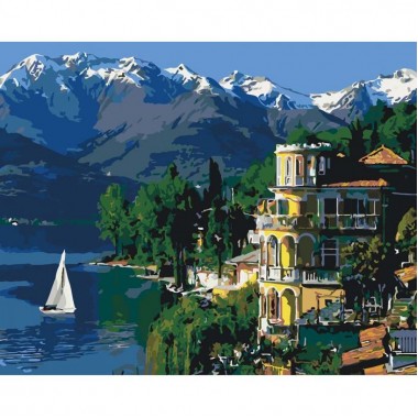 Картина по номерам Идейка Городской пейзаж Вдохновляющая Италия 40*50см KHO3511