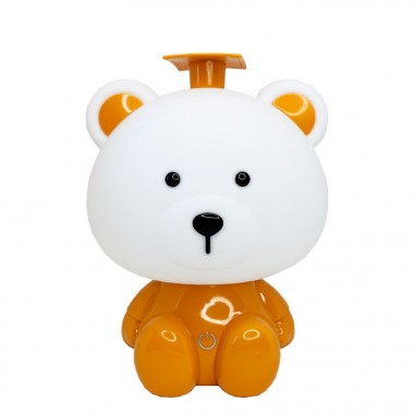 Ночник детский Медведь MGZ-1406(Orange) сетевой, питание от USB