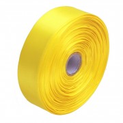 Атласная лента для рукоделия АБ-304, 2,5 см x 23 м, Желтый