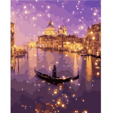 Картина по номерам Brushme Ночное мерцание Венеции GX24917