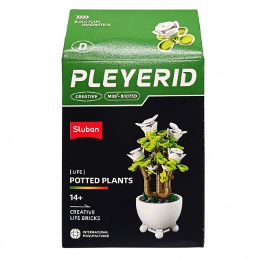 Детский конструктор Цветы в горшке Potted Plants SLUBAN M38-B1075D