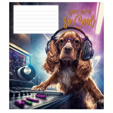 Зошит учнівський "You are so cool" 012-3241L-3 у лінію, 12 аркушів