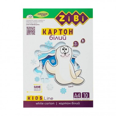 Набор белого картона KIDS Line ZB.1990 А4, 10 листов, 235 г/м2 Набор белого картона KIDS Line ZB.1990 А4, 10 листов, 235 г/м2