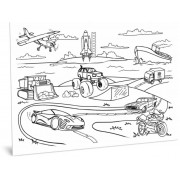 Килимок вивчай-малюй-стирай