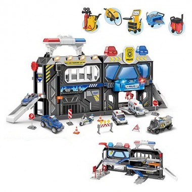 Детская игрушка паркинг City Actione SK-739JB 2 машинки в комплекте, свет, звук