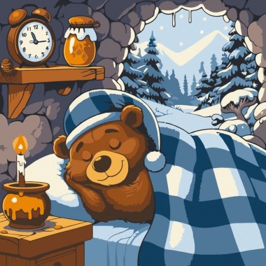 Картина по номерам Медвежий отдых 15126-AC 30х30 см