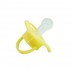 Пустушка силіконова кругла MGZ-0516(Yellow) з ковпачком